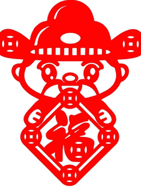非遗手工国风吉祥剪纸手机壳背贴