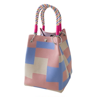 日韩新款针织手拎包便携上班外出杂物大容量手提袋通勤托特小方包