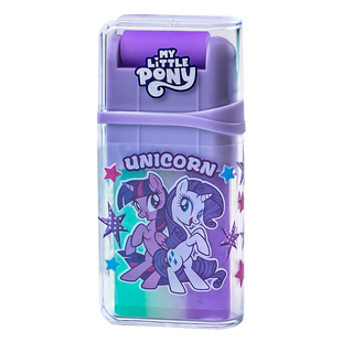 一正小马宝莉大容量滚轮橡皮擦YZ7826学生用卡通干净少碎屑铅笔擦