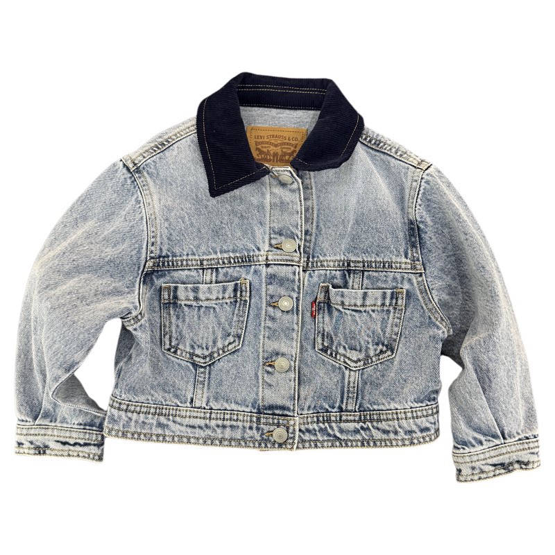 Levi's李维斯女童牛仔外套26新款春秋短款夹克时尚洋气 LV2632288