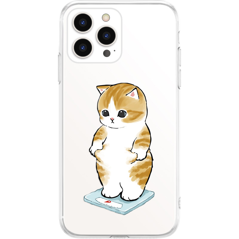 猫饭原创 猫咪苹果17手机壳iphone18promax适用15透明13可爱12新款16华为mate80Pro减肥小猫小