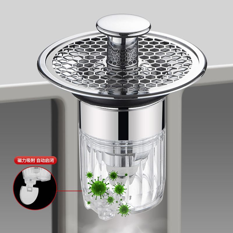 面盆弹跳下水器黄铜下水芯子按压式304过滤网防臭防虫防堵漏水塞