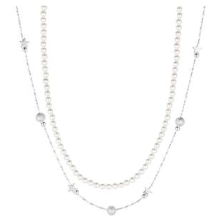 DODOGOGO满天星双层珍珠项链女配饰法式小众轻奢choker锁骨链颈链