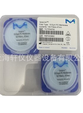 TCTP04700表面微孔滤膜10um 密理博聚碳酸酯PC 亲水光面核孔膜