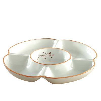 创意白梅水果拼盘分格甜点盘组合