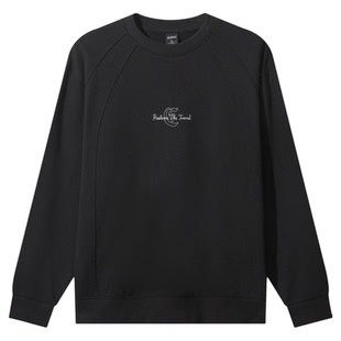 【肌理印花】卡宾结构分割长袖卫衣男装春季新款美式圆领上衣