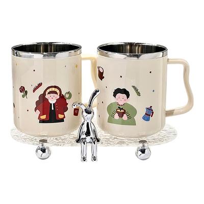 304不锈钢漱口杯牙刷杯一家三口情侣儿童刷牙杯子四口洗漱杯牙缸