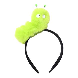 好饰佳卡通糖宝毛毛虫发箍超萌立体可爱毛绒毛虫昆虫头箍通码头饰