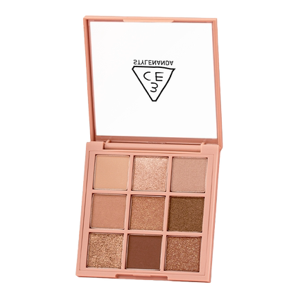 【礼物】3CE九宫格眼影 哑光亮片大地色日常彩妆女闺蜜圣诞送礼