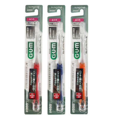 日本进口3支超薄小头护理牙刷