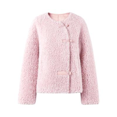 秋水伊人新中式短款盘扣皮草