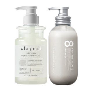 claynal蓬派氨基酸白泥蓬松控油洗发水涧净护发素套组
