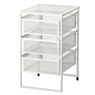 苏州宜家列纳特抽屉柜A4文件柜档案柜可移动储物带轮收纳文件柜子