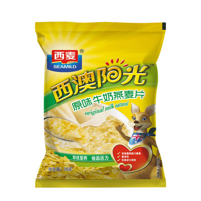 西澳阳光红枣核桃28g牛奶燕麦片