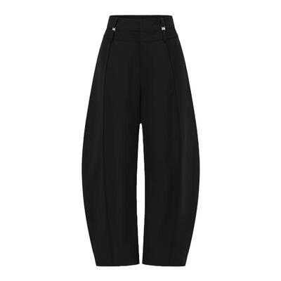 deepmoss时尚装饰廓形香蕉裤