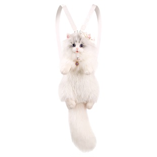 Chongker宠客拿破仑矮脚猫玩偶米努特仿真猫咪背包毛绒公仔礼物