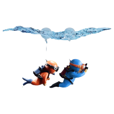 造景摆装鱼缸沉水漂浮潜水员