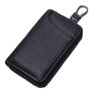 沐霖钥匙包男士真皮大容量腰挂拉链式卡包多功能汽车家用锁匙包女