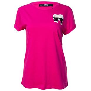 Karl Lagerfeld老佛爷时尚休闲女士全棉圆领短袖T恤女降价XY