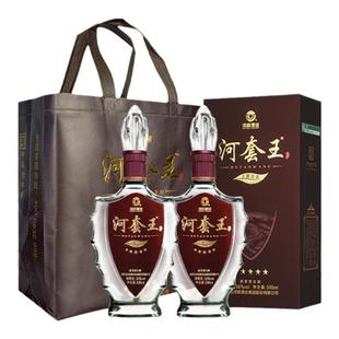 【88vip专享】河套王五星52度低度浓香型纯粮食商务白酒500ml*2瓶