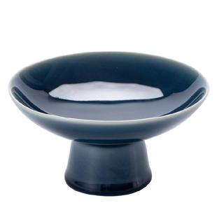 日式陶瓷高脚茶点盘点心零食果盘托盘篮茶具搭配茶道花器水果果碟