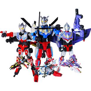 灵动创想迪迦奥特曼玩具机甲变形机器人泰迦人偶赛罗捷德泽塔套装