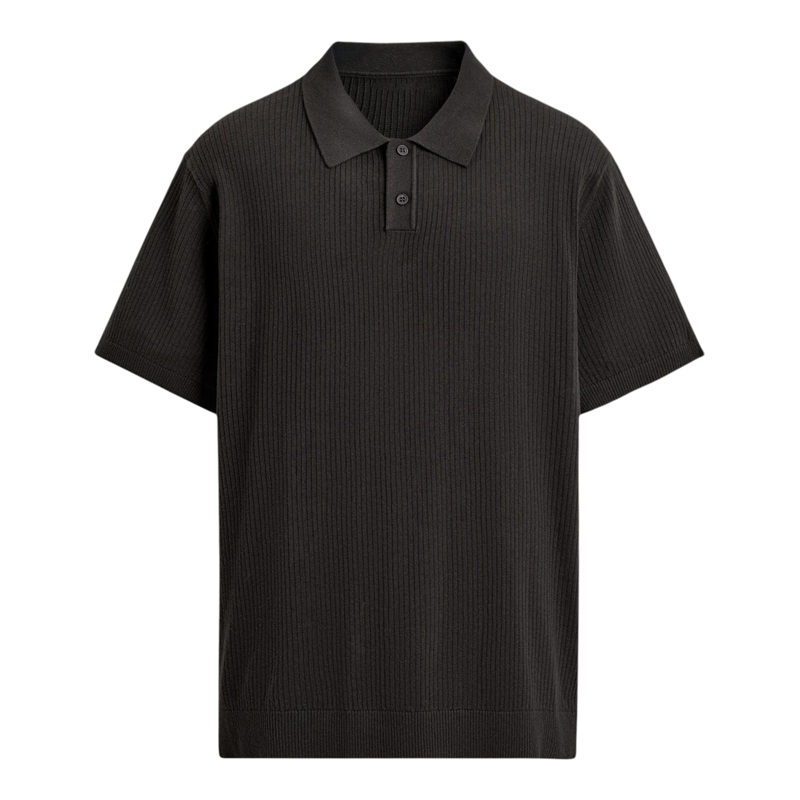 柜329!ZA夏新品 男装 棉质修身直筒罗纹针织POLO衫 2142430 717