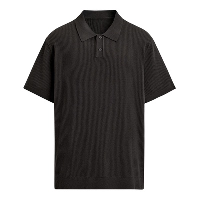 柜329！ZA夏新品 男装 棉质修身直筒罗纹针织POLO衫 2142430 717