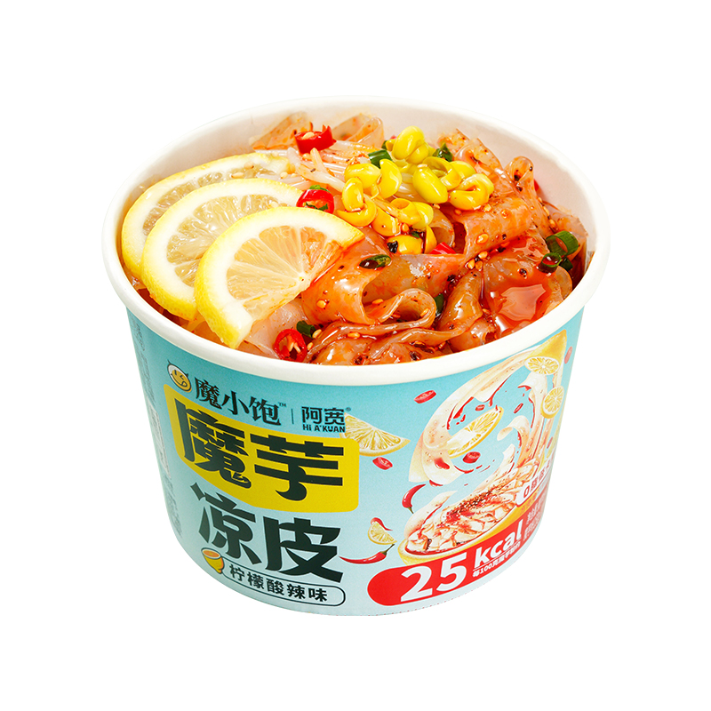 阿宽魔芋凉皮碗装柠檬酸辣味