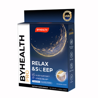 [2盒装] BYHEALTH褪黑素GABA晚安片氨基丁酸安神助眠非软糖保健品