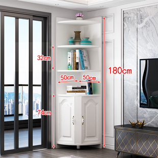 三角柜墙角转角拐角落柜置物架品 促新实木生态板客厅卧室阳台欧式