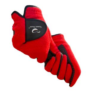 新款冬季高尔夫球手套男女抗寒保暖手套防滑耐磨球童加绒加厚韩国