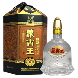 蒙古王52度金帐六系列整箱500ml*4瓶浓香型内蒙古草原特产白酒