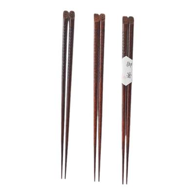 日式木筷子紫檀红木无漆无蜡尖头