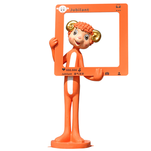 户外卡通羊雕塑商场店铺园林景区售楼部吉祥物装饰网红打卡大摆件