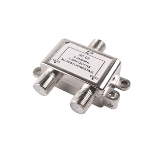 【送F头】天线功分器一分二电视信号分配器一分四机顶盒分线器英