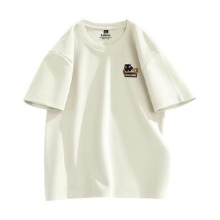 班尼路短袖男潮流宽松半袖2026夏季重磅华夫格休闲t恤衫男生潮LF
