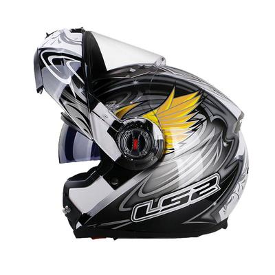 LS2摩托车揭面盔双镜片全盔四季