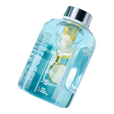 bottledjoy大容量茶水分离水壶大肚水杯子运动健身吨吨桶2000毫升