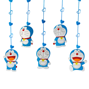 窗户叮当猫门帘吊饰吊顶挂件挂饰幼儿园哆啦A梦装饰儿童房间教室