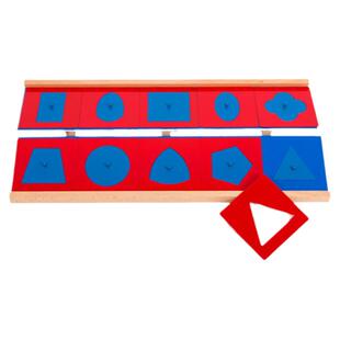 蒙特蒙台梭利铁制几何嵌板蒙氏教具专业早教教具金属几何图形嵌板