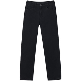 回力牛仔裤男2026新款春秋黑色弯刀直筒vibe美式高街微喇修身裤子