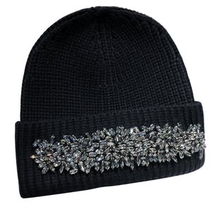 秋冬季韩版时尚国潮针织保暖毛线帽子女情侣街头百搭黑白女冬冷帽