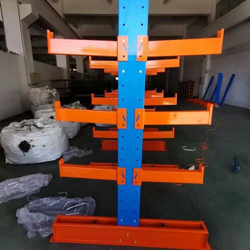 悬臂式货架单面双面重型货架钢管铝型材货架仓库货架伸缩仓储货架