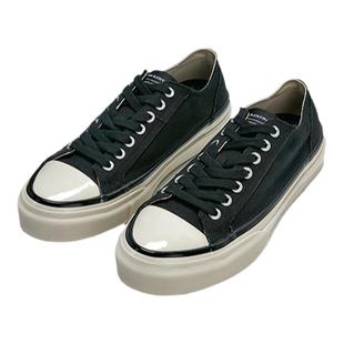 ARTICLE NO.1007复古黑色增高厚底百搭男女鞋帆布鞋休闲潮流板鞋