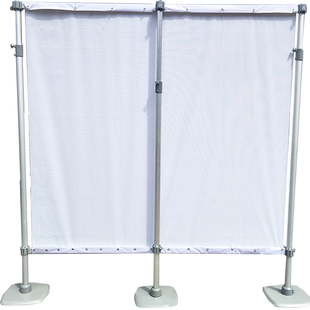 kt板快展展架铝合金易拉宝展板双面桁架伸缩广告架签到背景墙立式