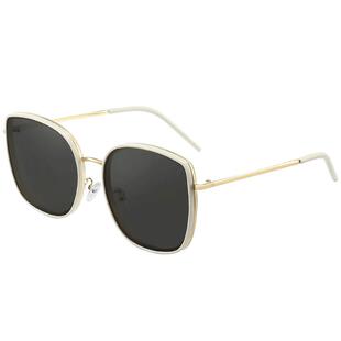 周雨彤同款白框gm墨镜女2025新款大框太阳眼镜夏防紫外线大脸显瘦