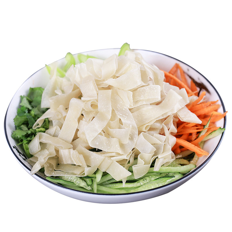 无添加免煮5斤干凉皮面皮3斤/半斤方便速食特产小吃凉拌热炒面食