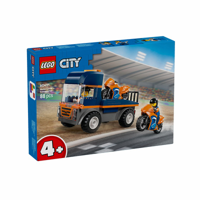 【自营】LEGO乐高城市系列60491摩托车运输车积木玩具儿童节礼物