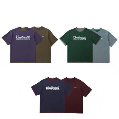 GOODLIVEABLE双面穿纯棉短袖